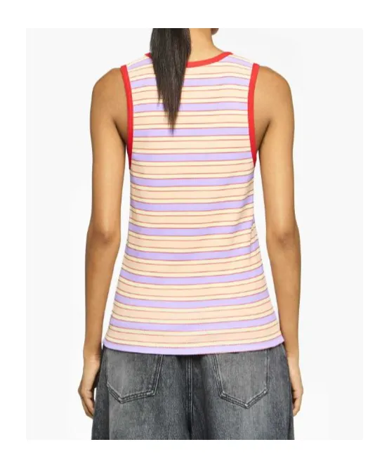 Jw Anderson Contrast Trim Striped Vest