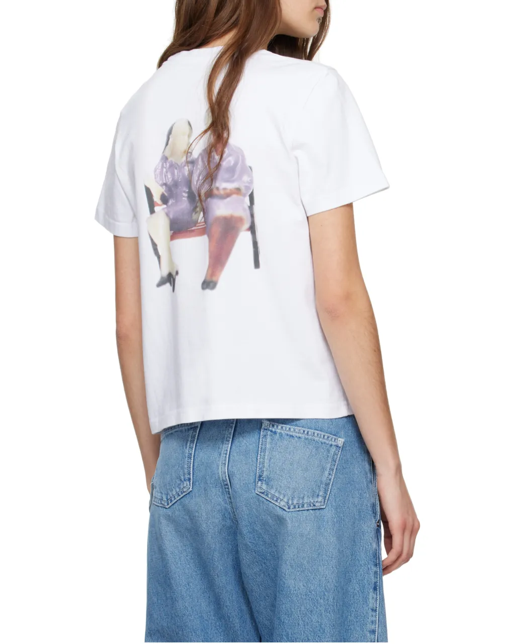 Jw Anderson Anchor Embroidery Printed T-Shirt
