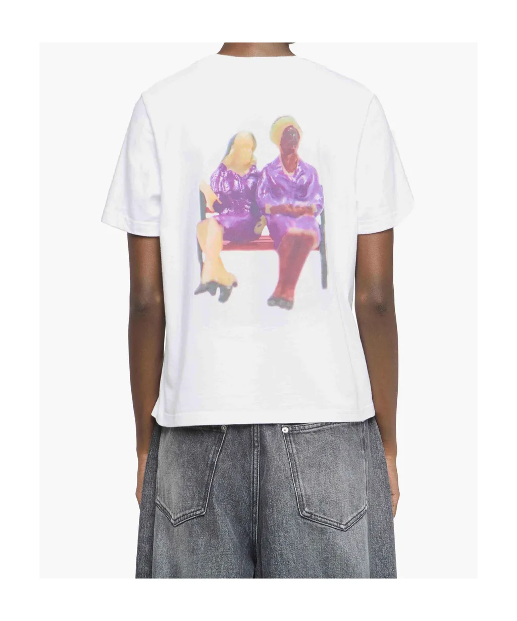Jw Anderson Anchor Embroidery Printed T-Shirt