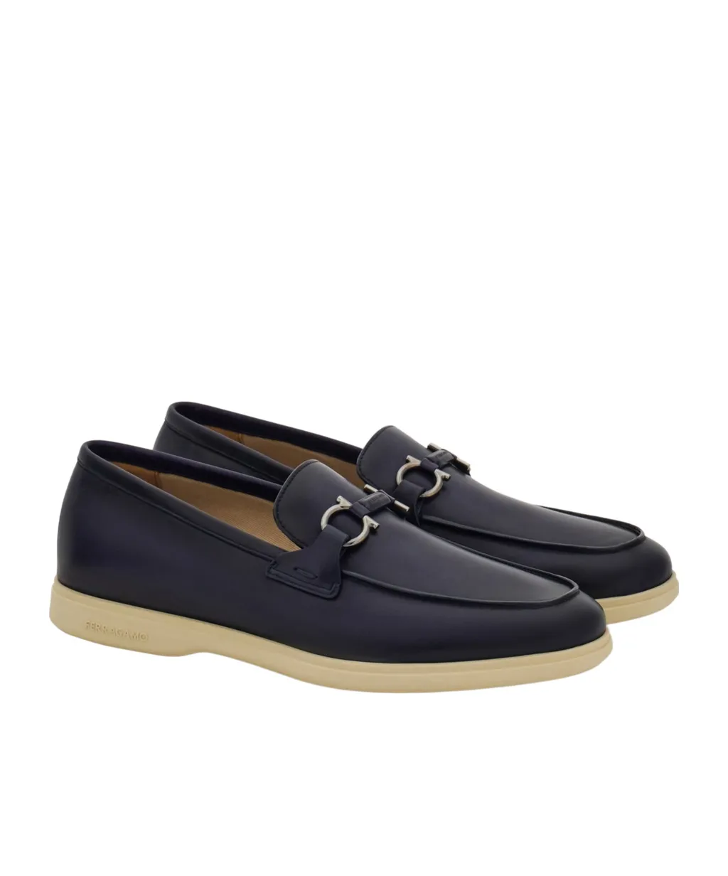 Ferragamo Gancini-Plaque Loafers