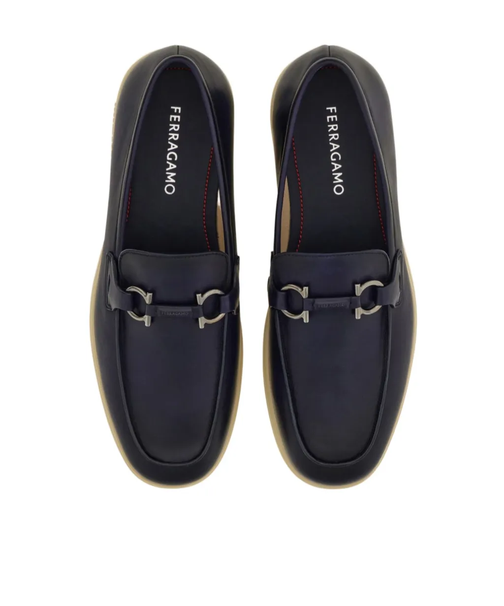 Ferragamo Gancini-Plaque Loafers