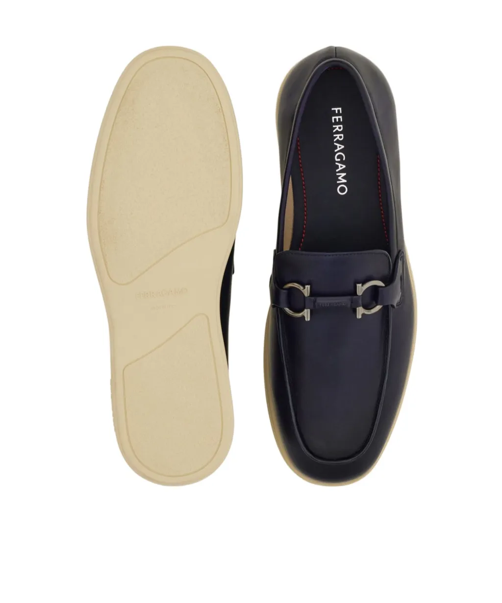 Ferragamo Gancini-Plaque Loafers