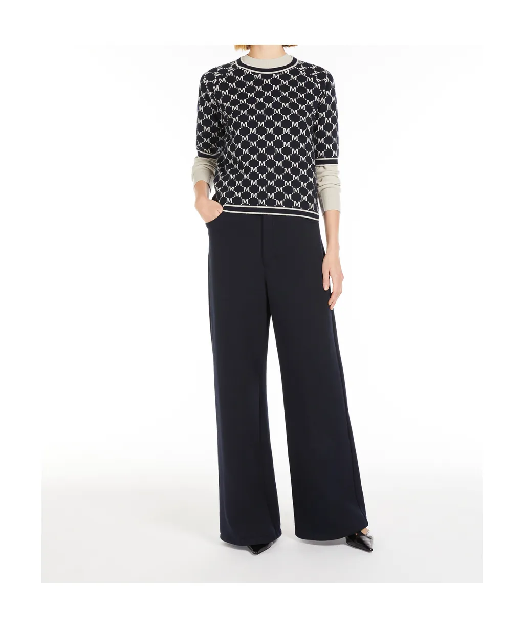 Jacquard Wool And Cashmere Sweater