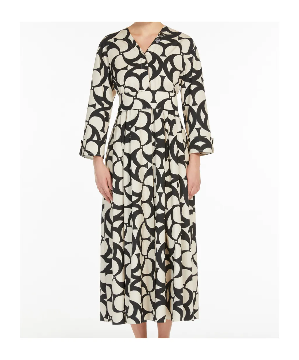 Printed Cotton Shirt Dress