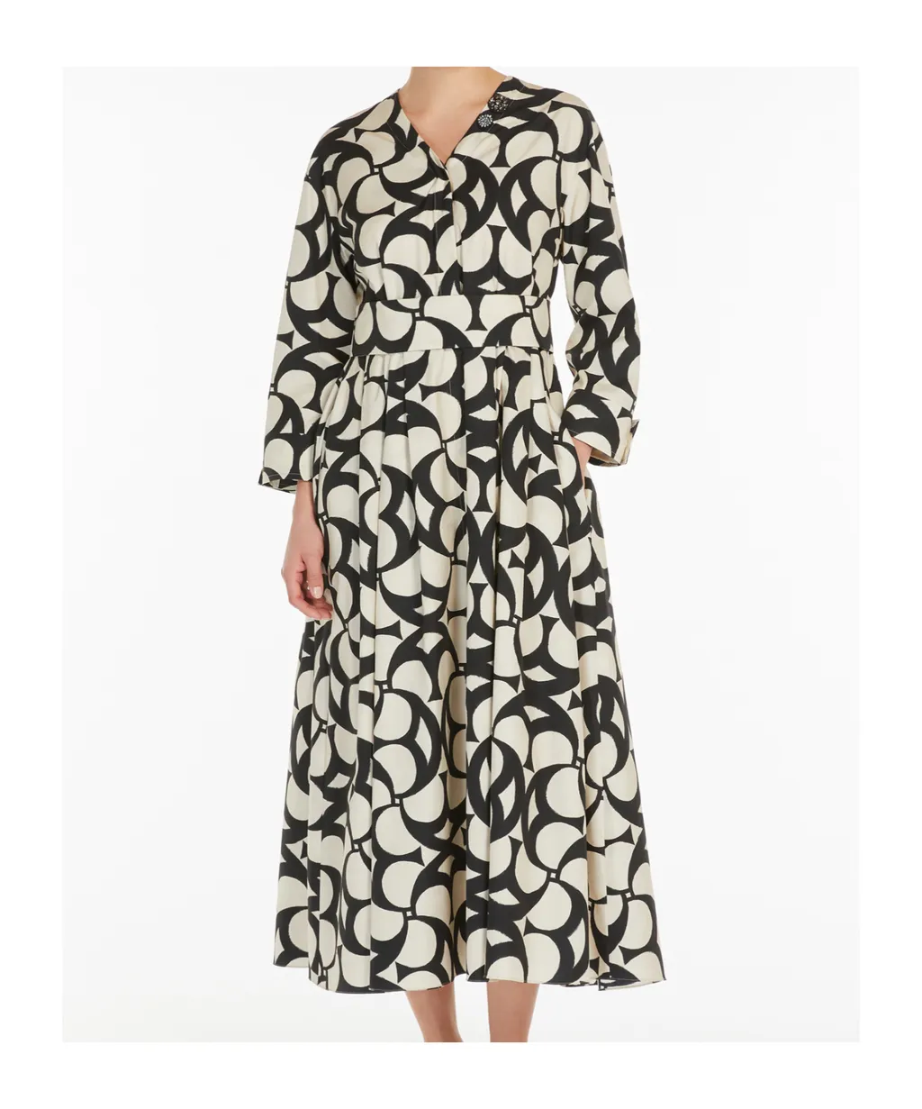 Printed Cotton Shirt Dress