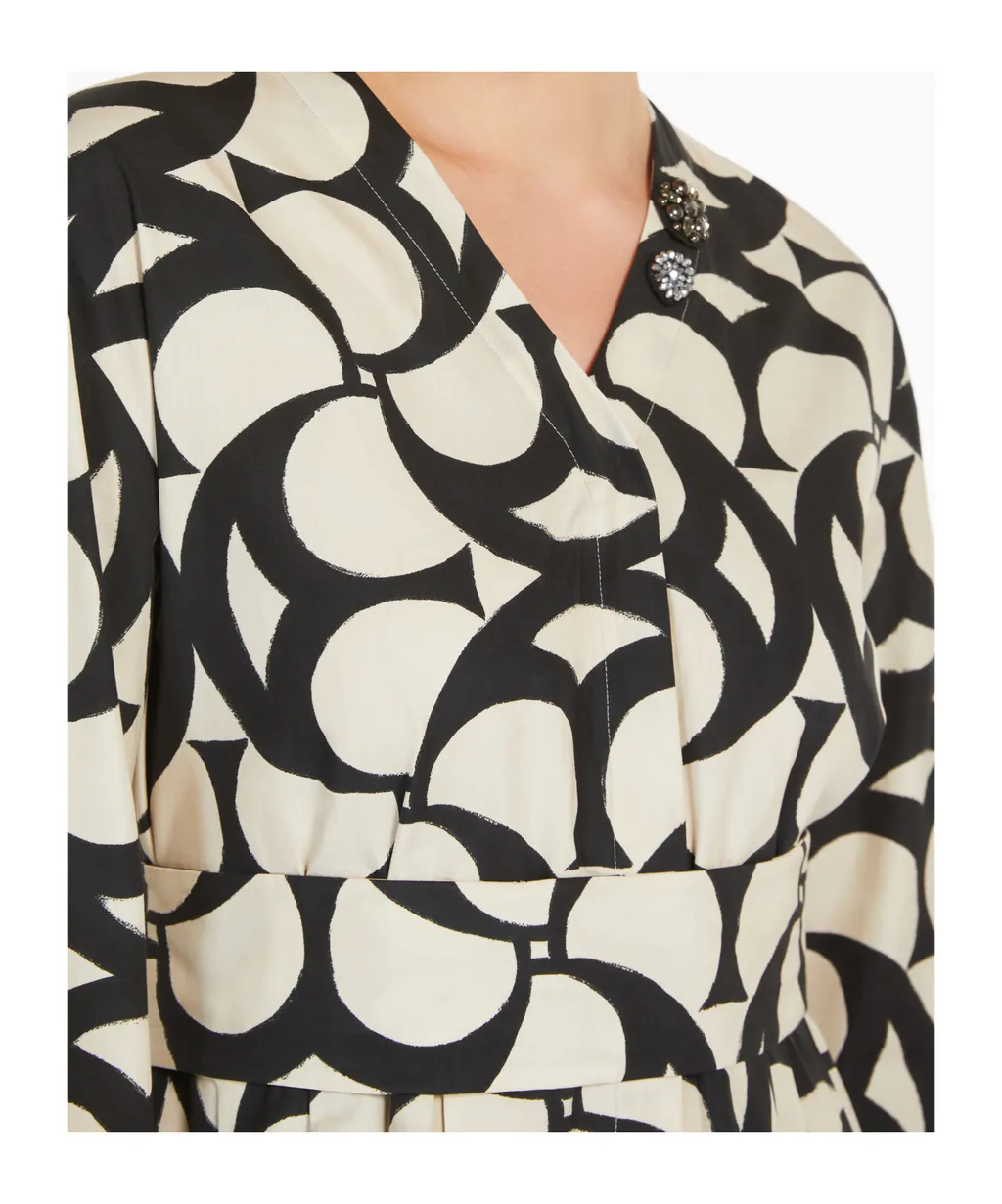 Printed Cotton Shirt Dress