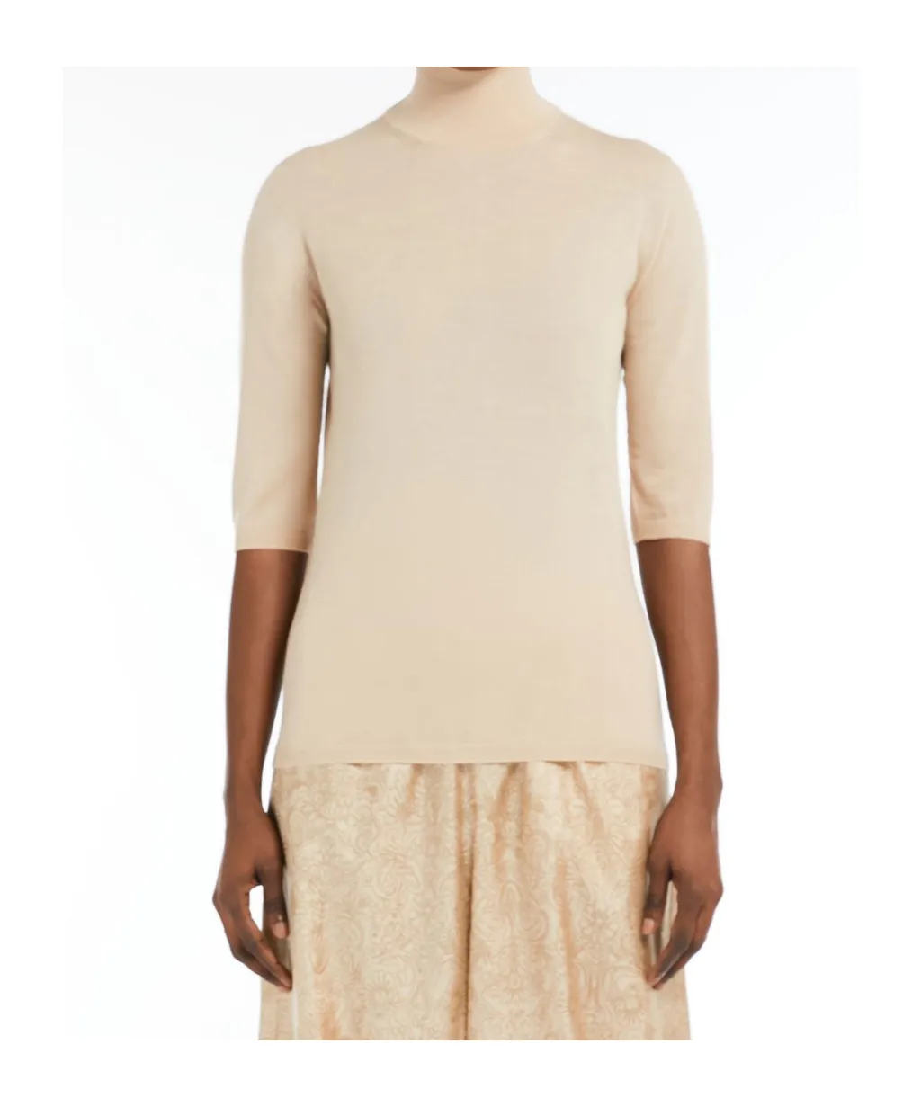 Max Mara Cecina High Neck Half-Sleeved Jumper