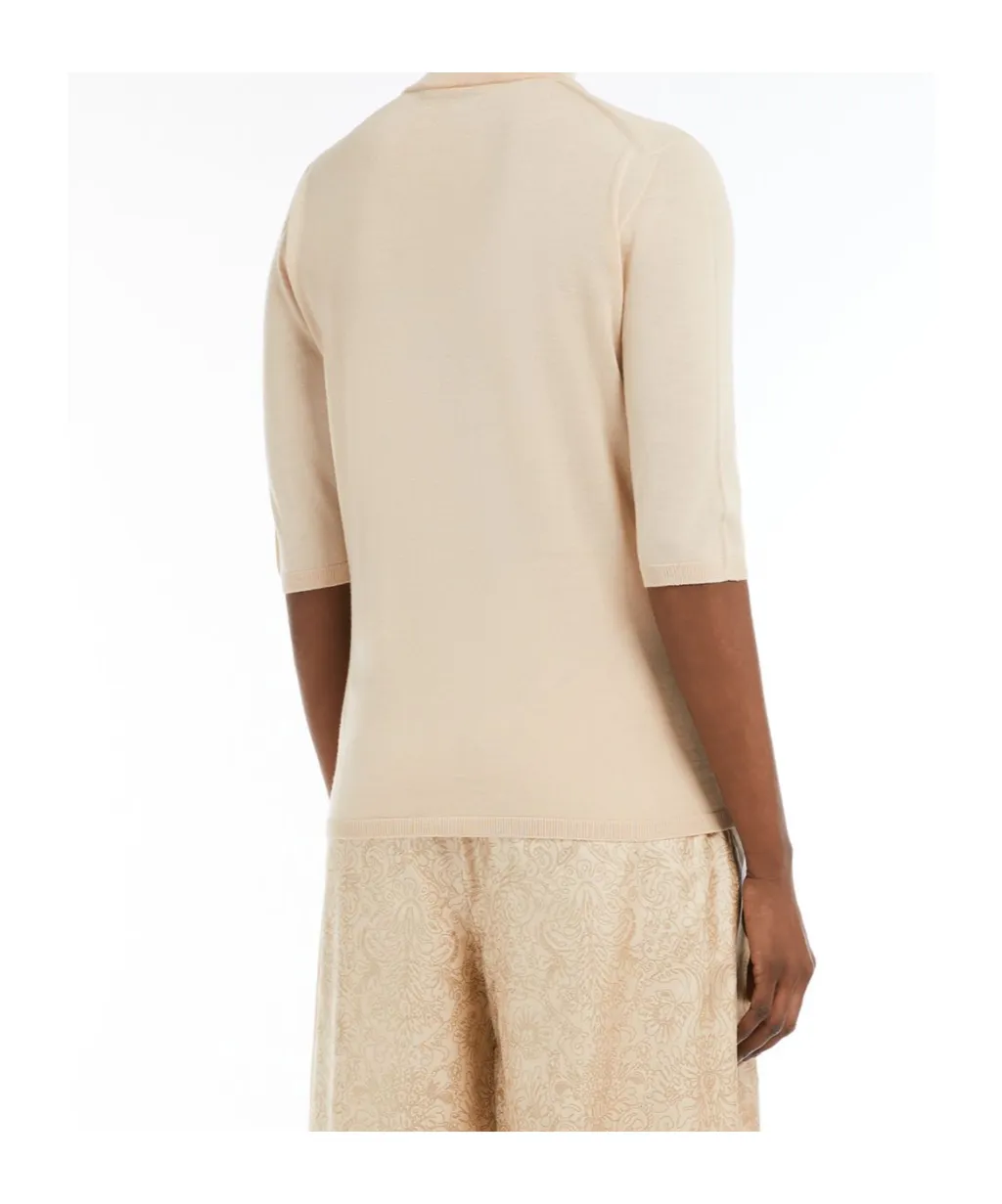 Max Mara Cecina High Neck Half-Sleeved Jumper