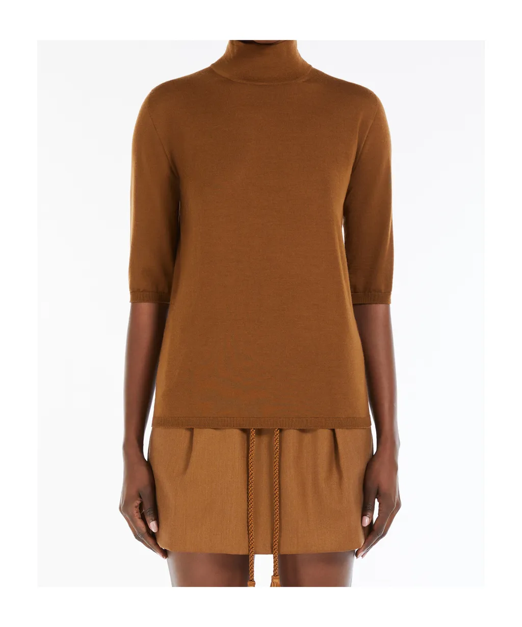 Wool Knit Turtleneck Jumper