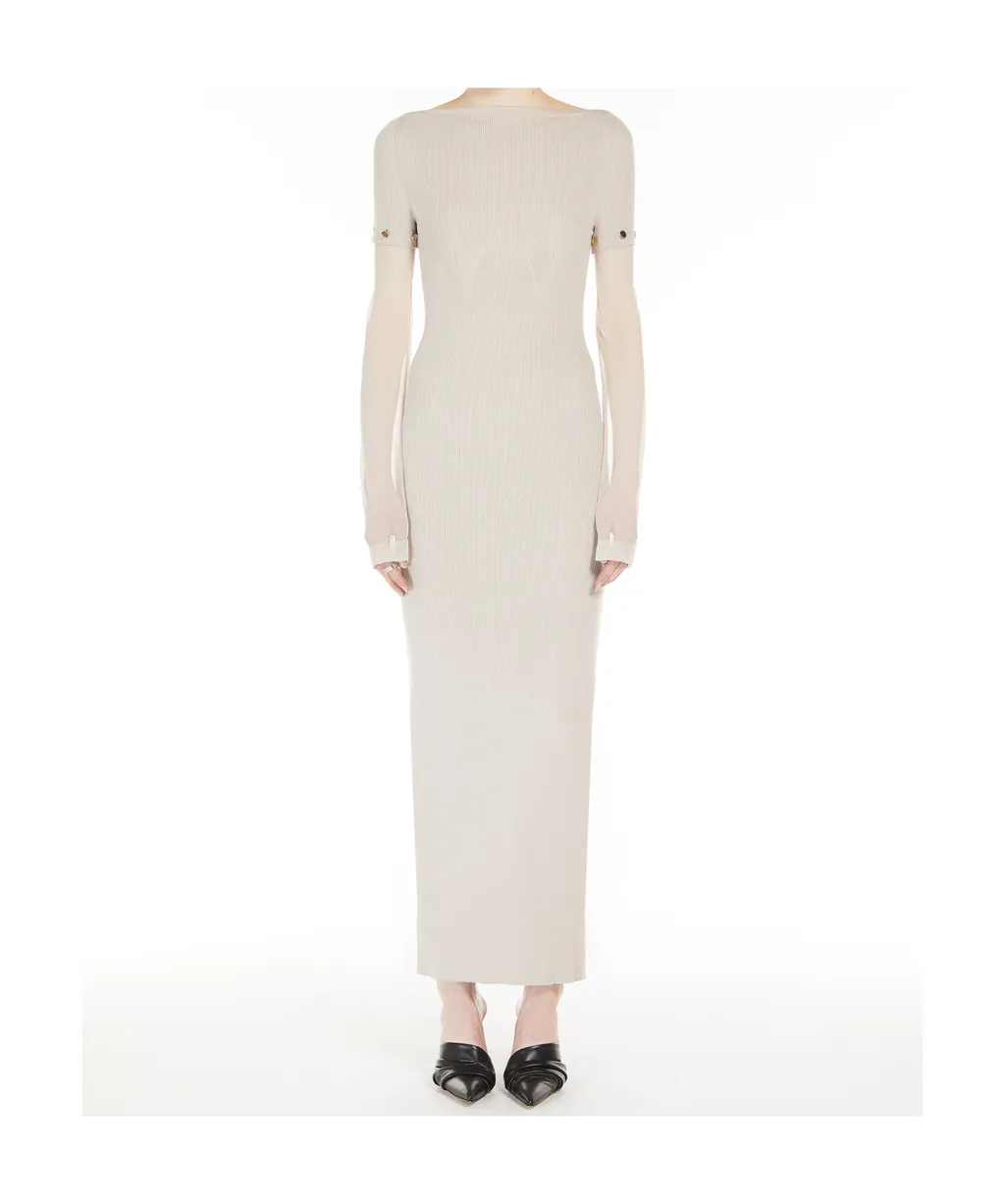 Stretch Viscose Long Dress