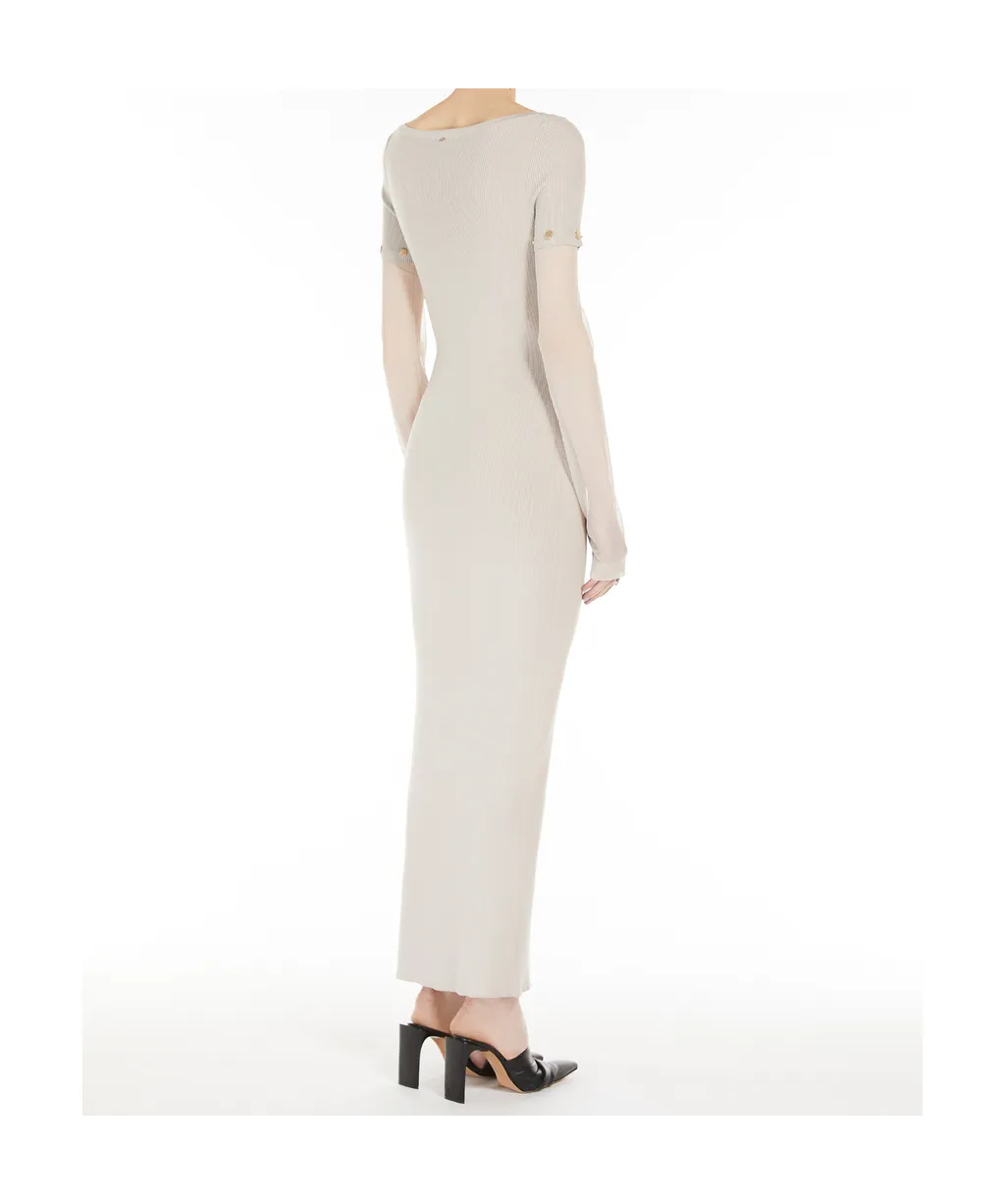 Stretch Viscose Long Dress