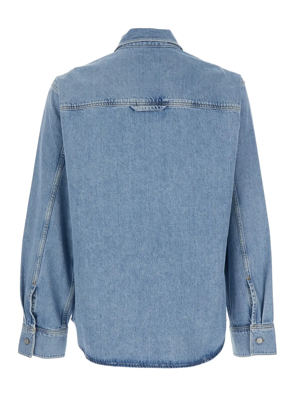 Long-Sleeved Denim Shirt