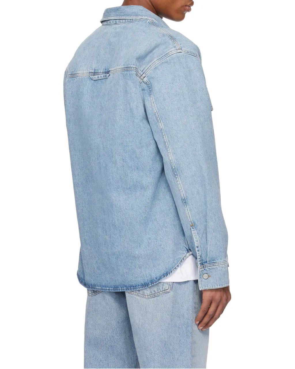 Long-Sleeved Denim Shirt
