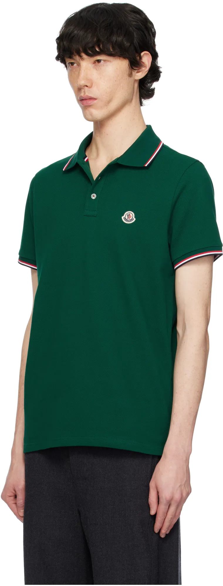 Moncler Logo Patch Polo Shirt