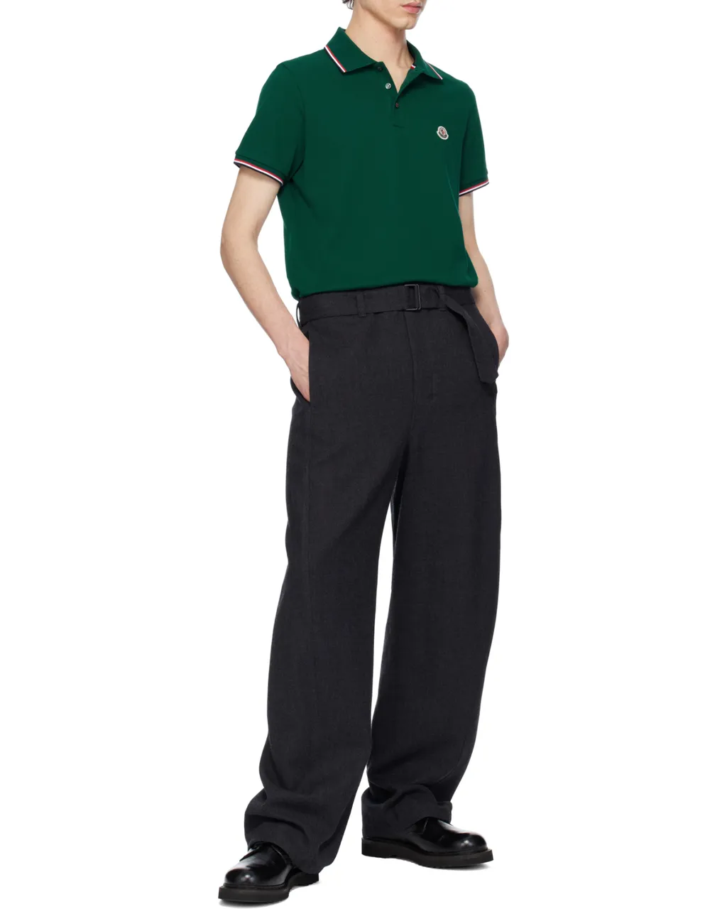 Moncler Logo Patch Polo Shirt