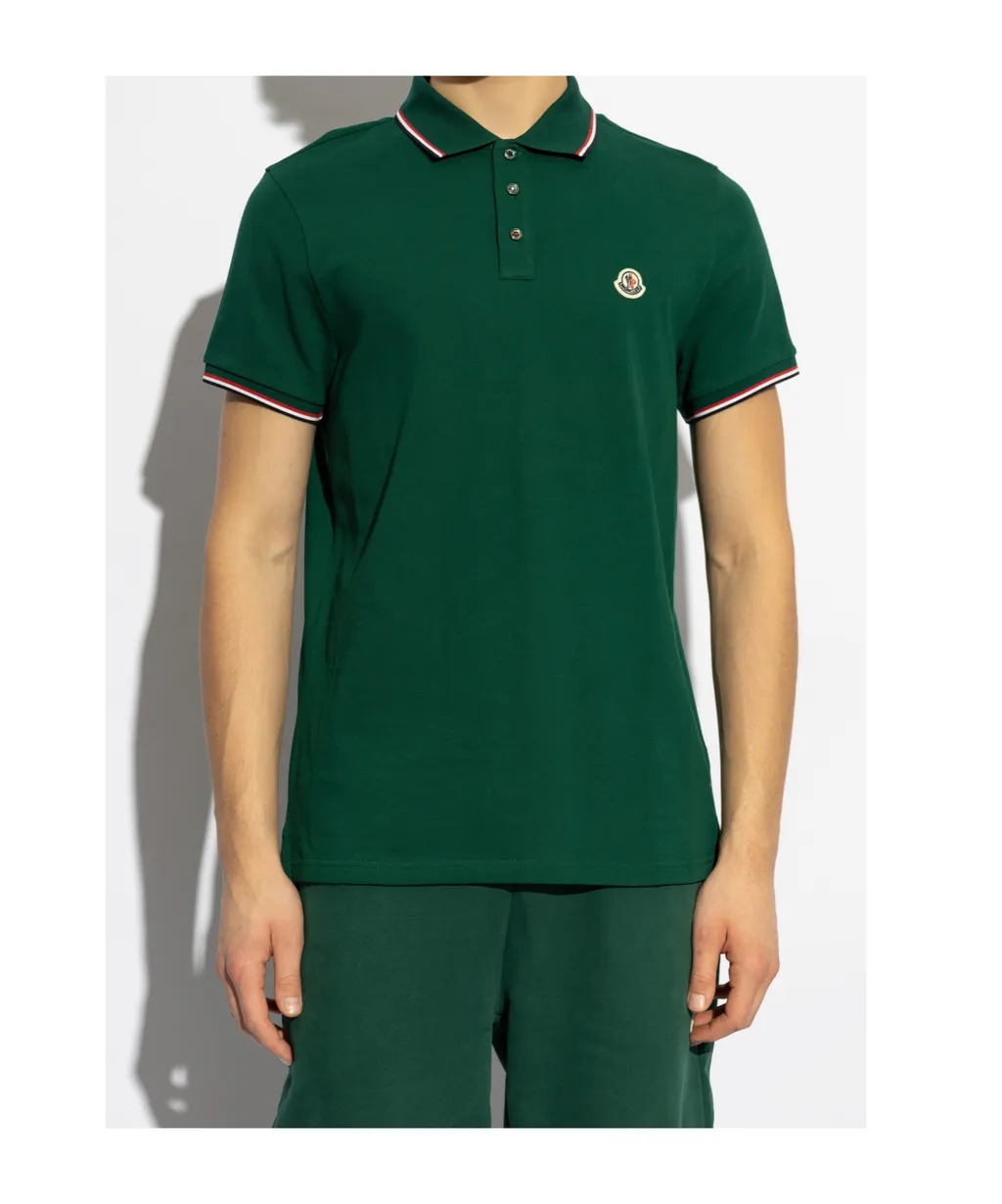 Moncler Logo Patch Polo Shirt