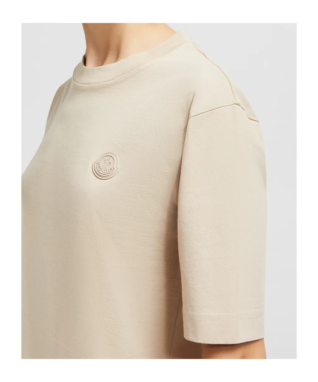 Silicone Logo Patch Cotton T-Shirt