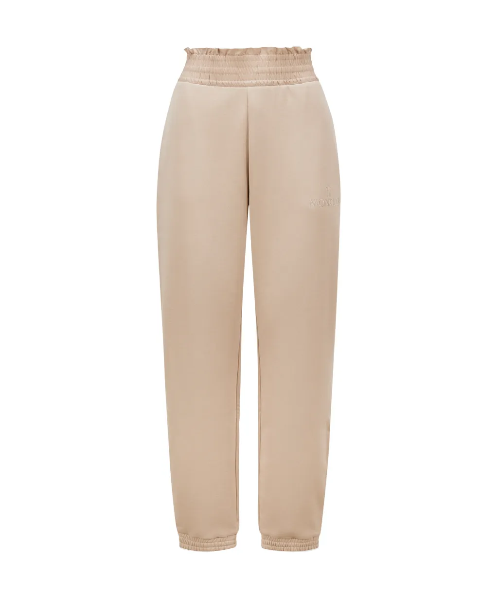 Moncler Logo Embroidered Elastic Waist Pants