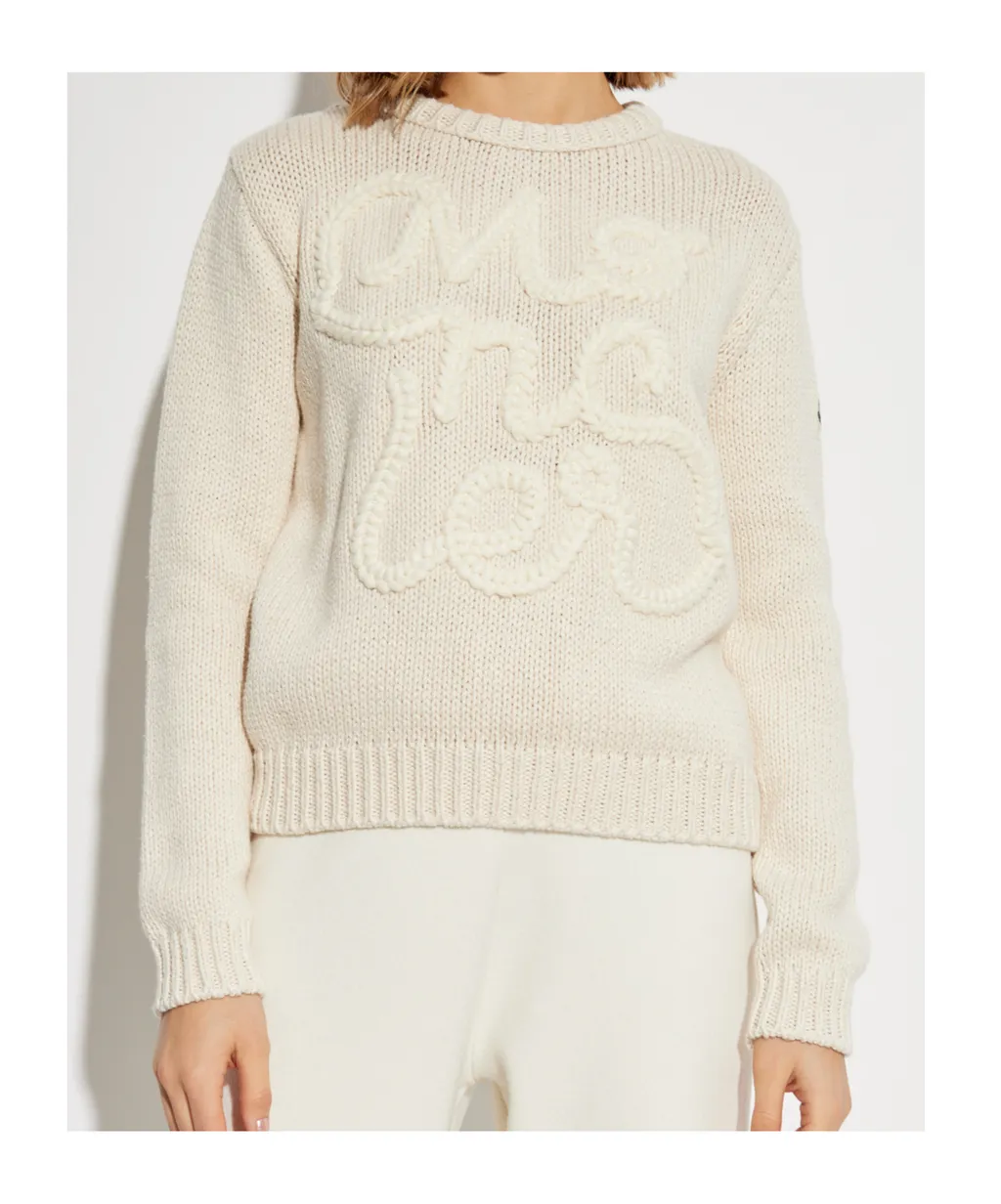 Moncler Logo Intarsia-Knit Jumper