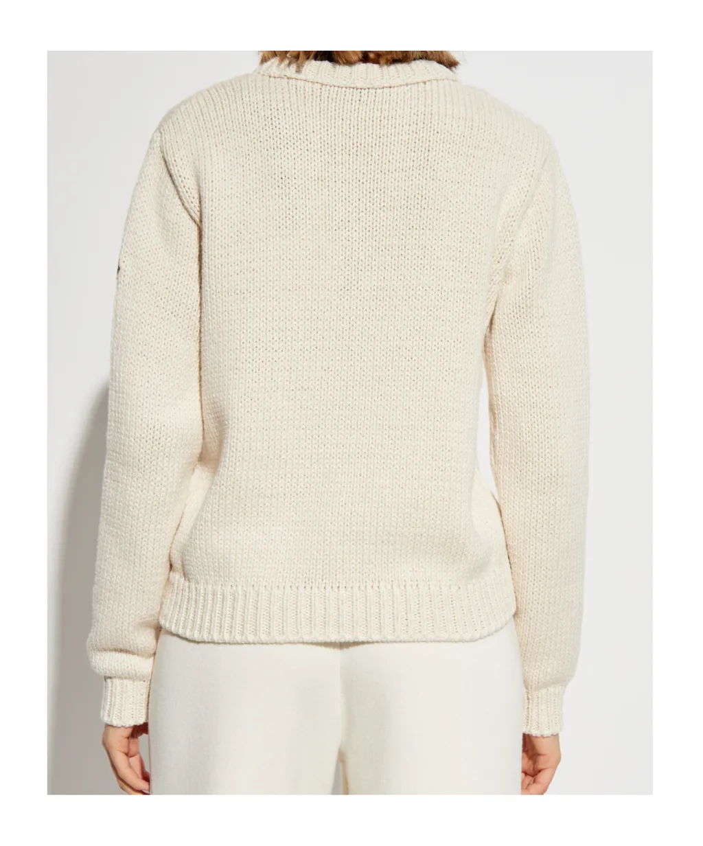 Moncler Logo Intarsia-Knit Jumper