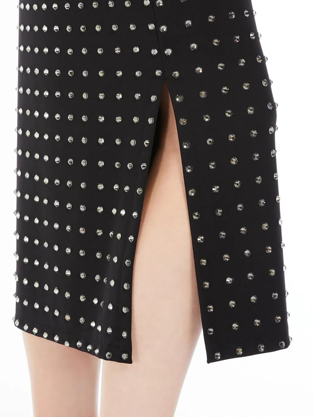 Sportmax Nome All-Over Embellished Midi Skirt