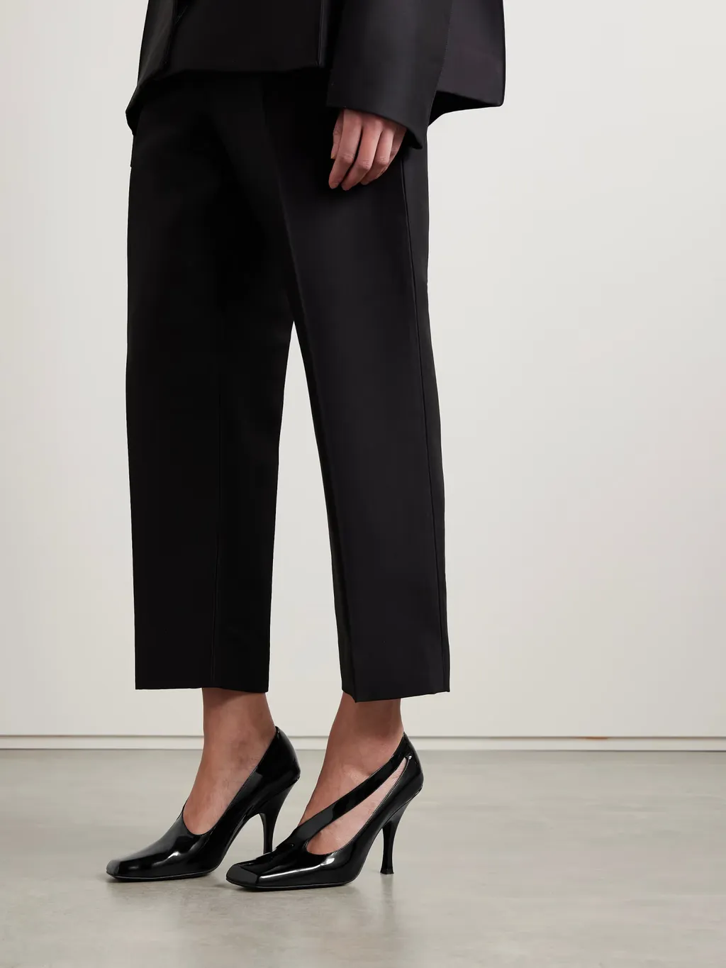 Square-Toe High Heels