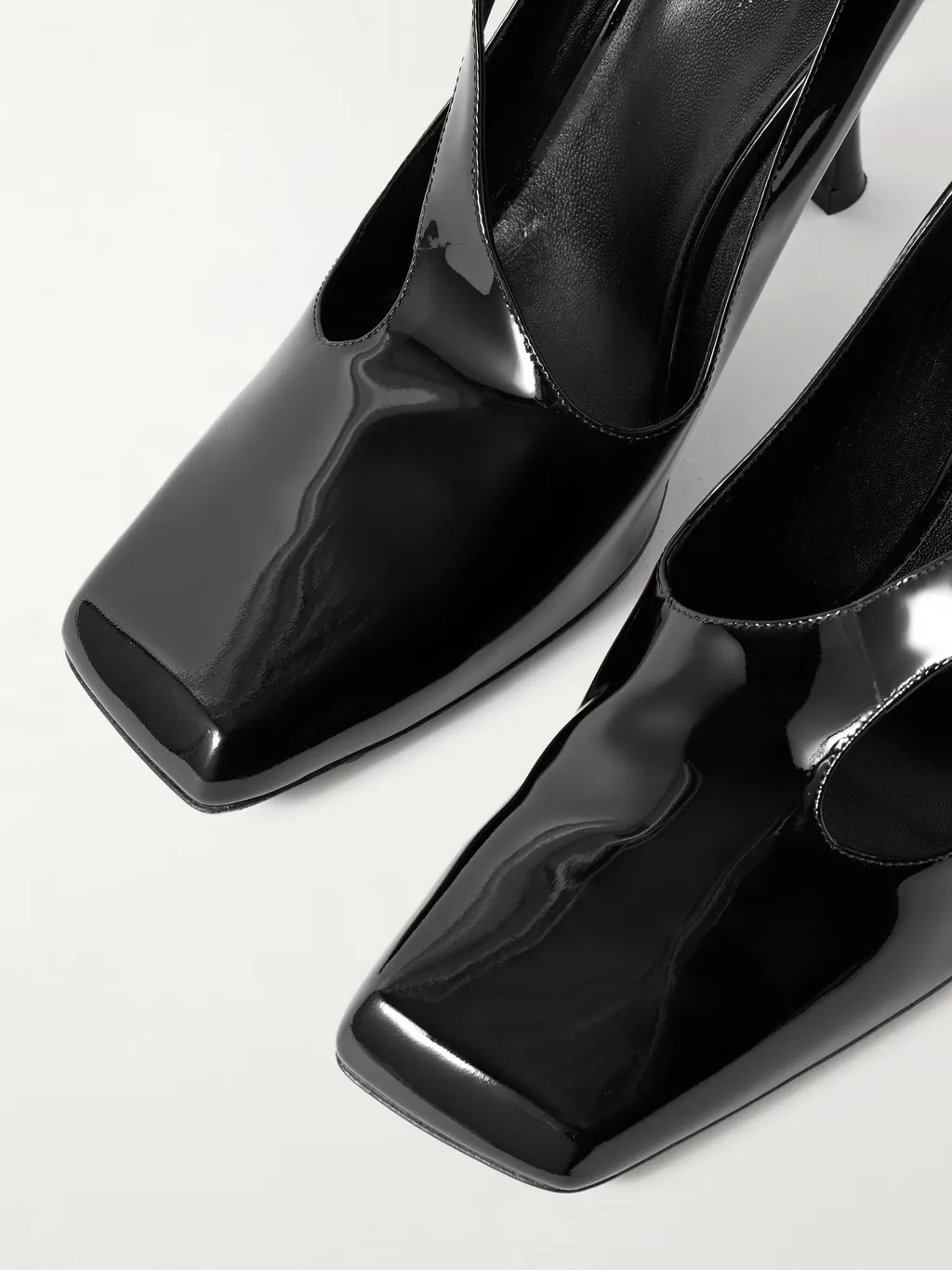 Square-Toe High Heels