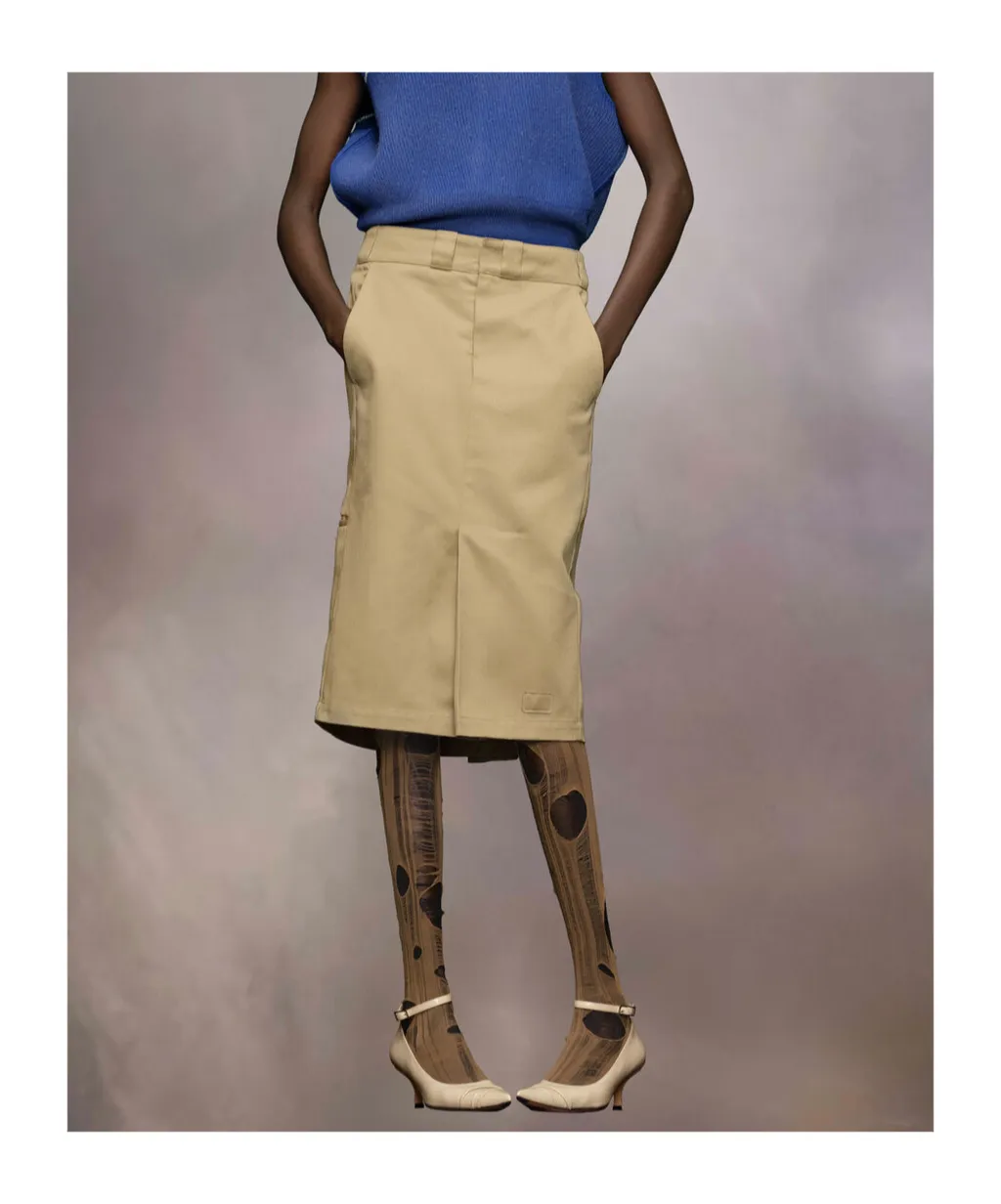 Maison Margiela Skater Chino Midi Skirt
