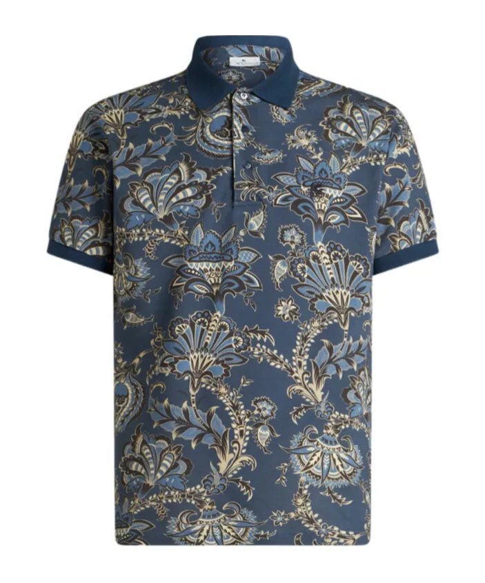 Etro Paisley Printed Polo Shirt