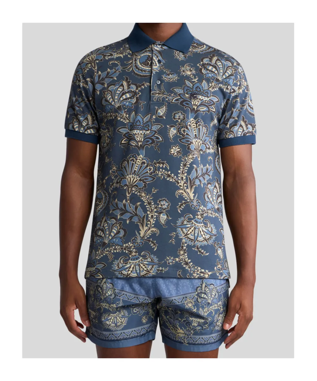Etro Paisley Printed Polo Shirt