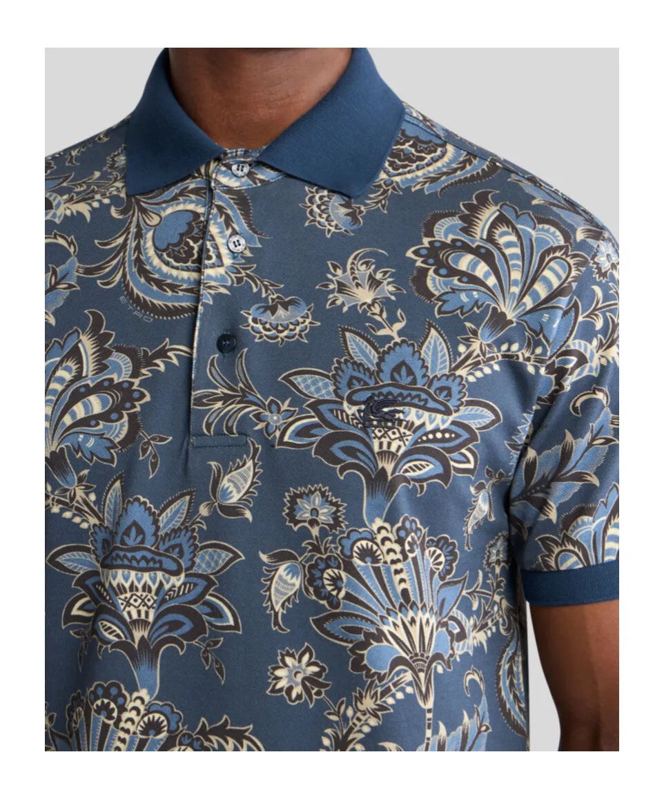 Etro Paisley Printed Polo Shirt