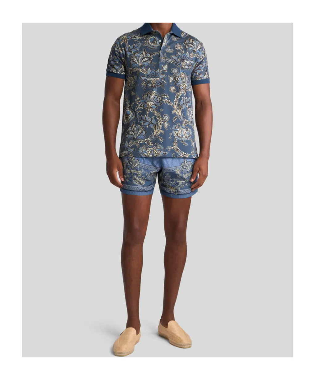 Etro Paisley Printed Polo Shirt