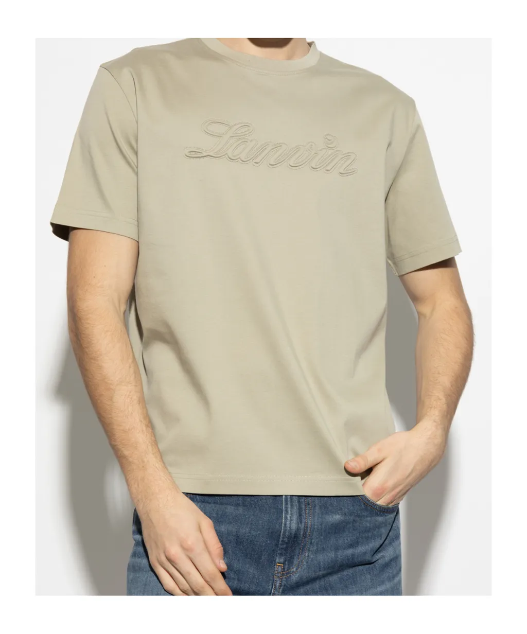 Lanvin Logo Embossed Crewneck T-Shirt