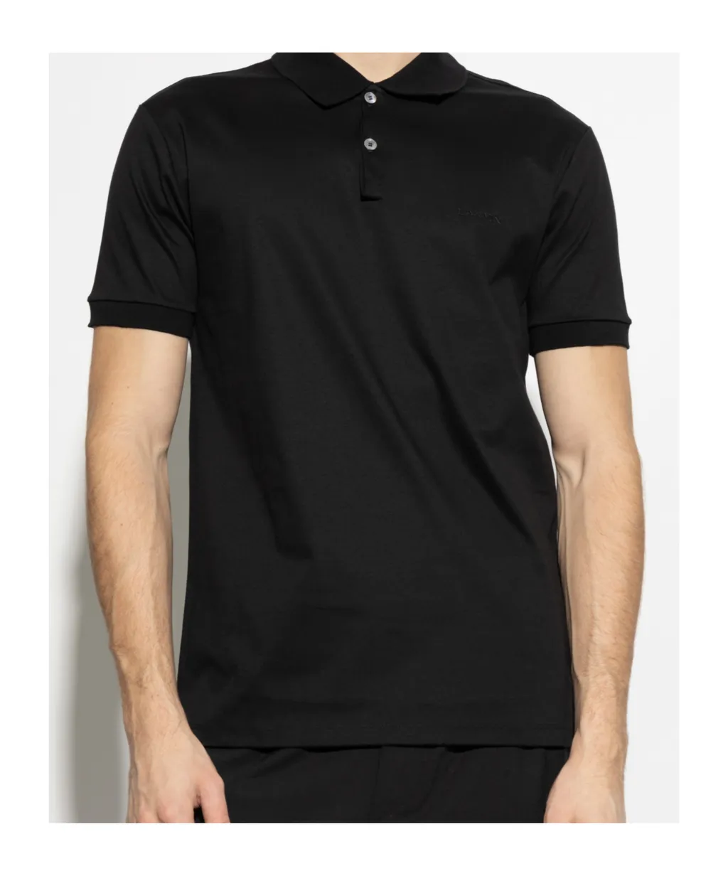 Lanvin Logo Embroidered Polo Shirt