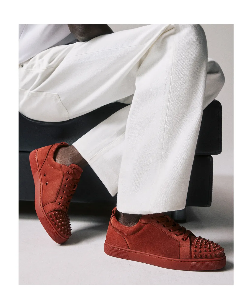 Christian Louboutin Louis Junior Spikes Low-Top Sneakers