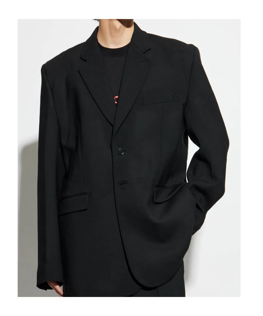 Vetements Collared Button-Up Blazer