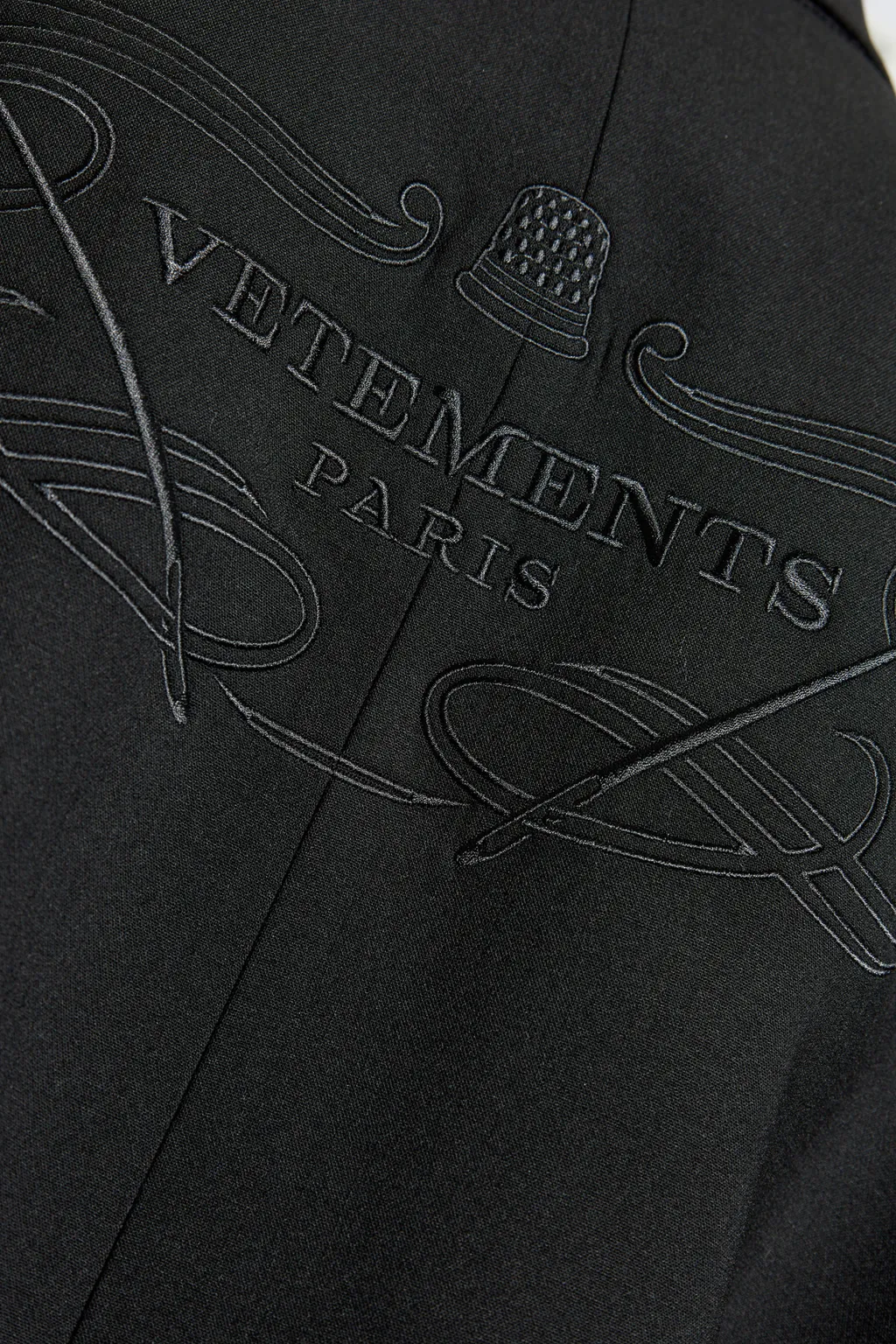 Vetements Collared Button-Up Blazer