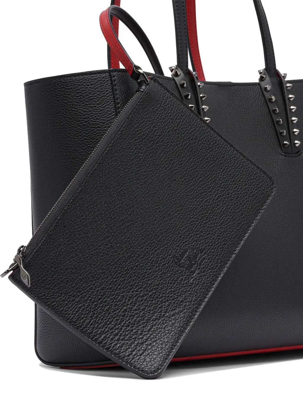 Christian Louboutin Cabata Stud Detailed Small Tote Bag