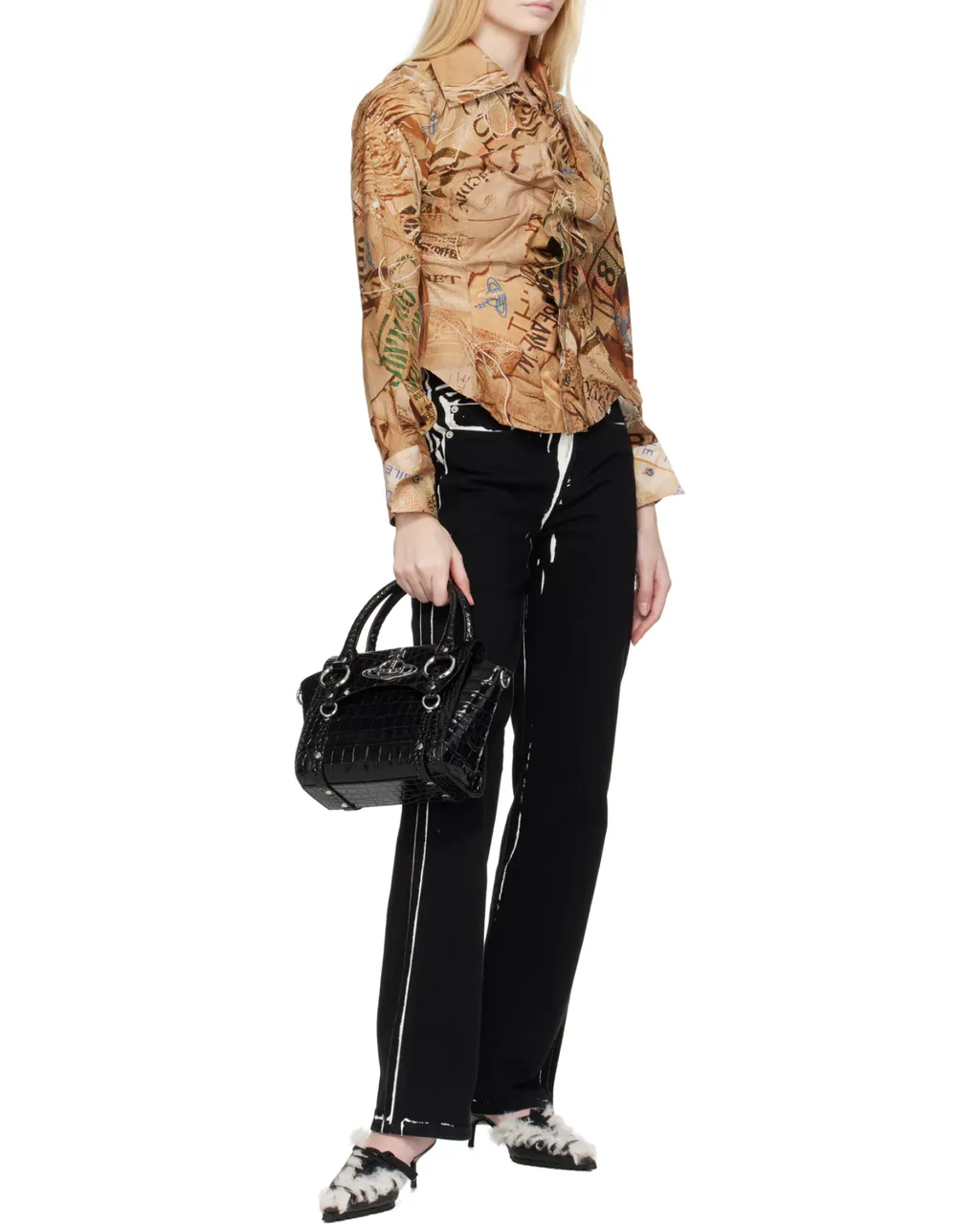 Vivienne Westwood Orb Plaque Tote Bag