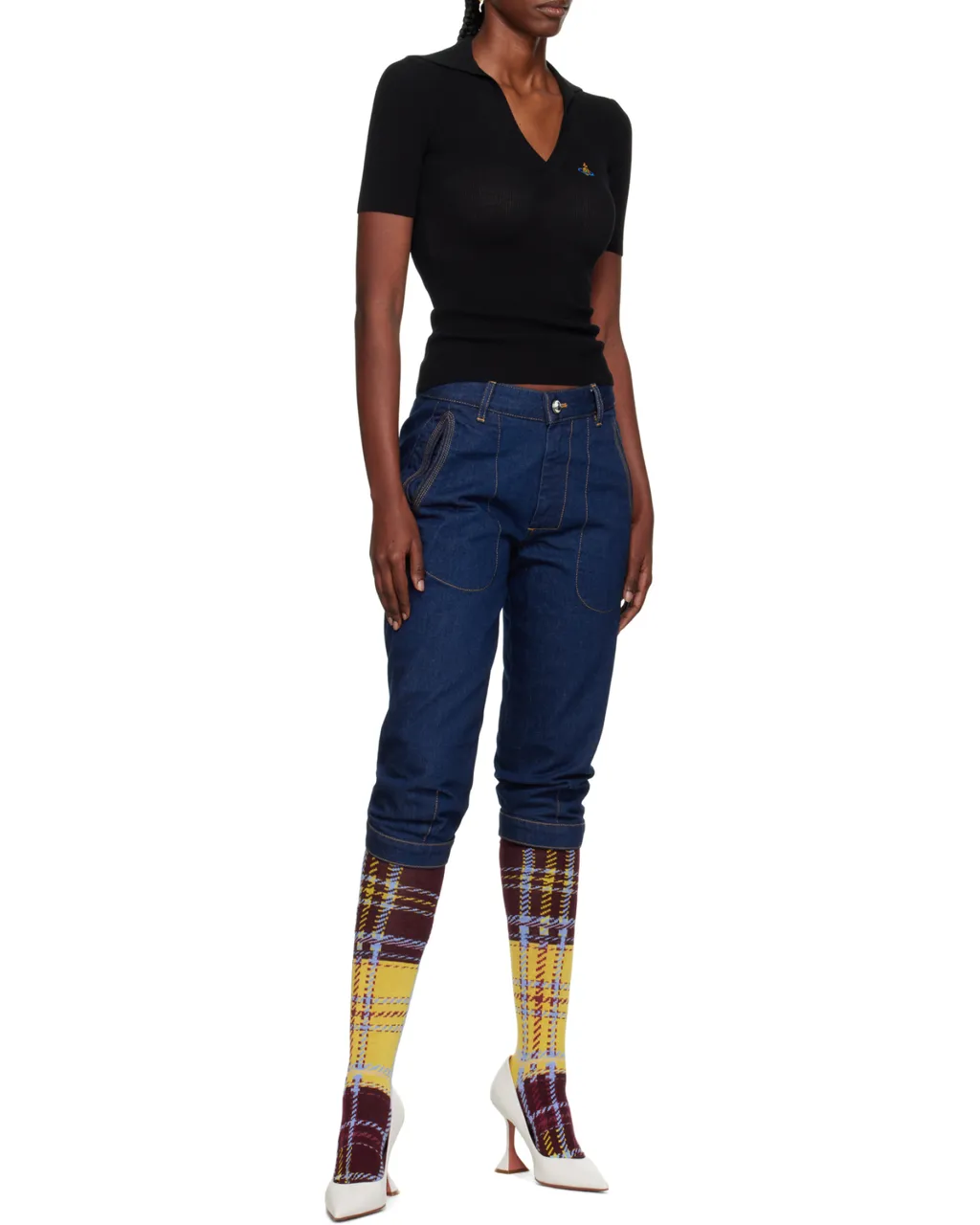 Vivienne Westwood Orb Embroidered Knit Top