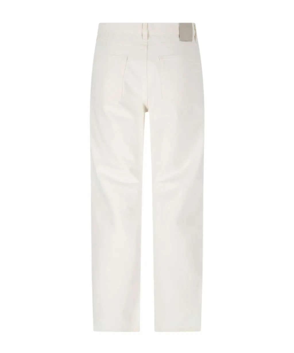 Zegna Logo Patch Straight-Leg Jeans