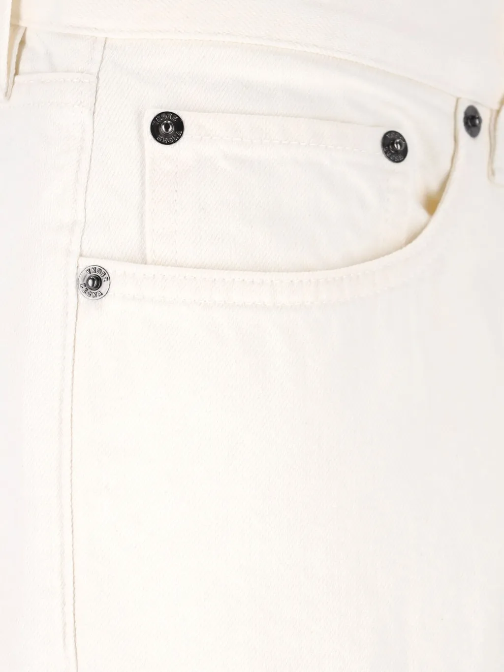 Zegna Logo Patch Straight-Leg Jeans