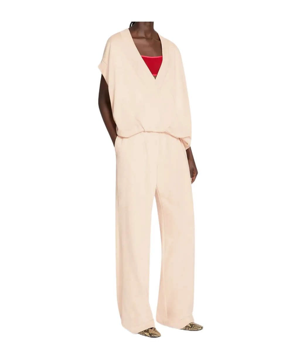 Dries Van Noten Hann V-Neck Short-Sleeved Sweatshirt