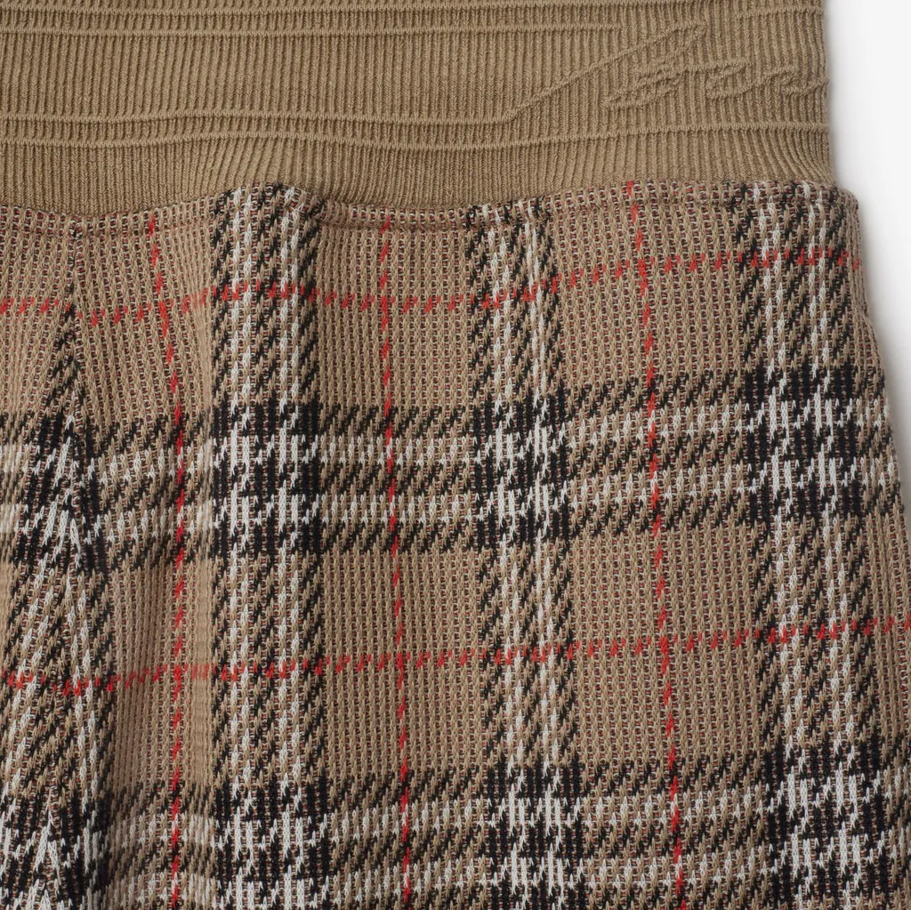 Burberry Checked Straight-Leg Track Pants