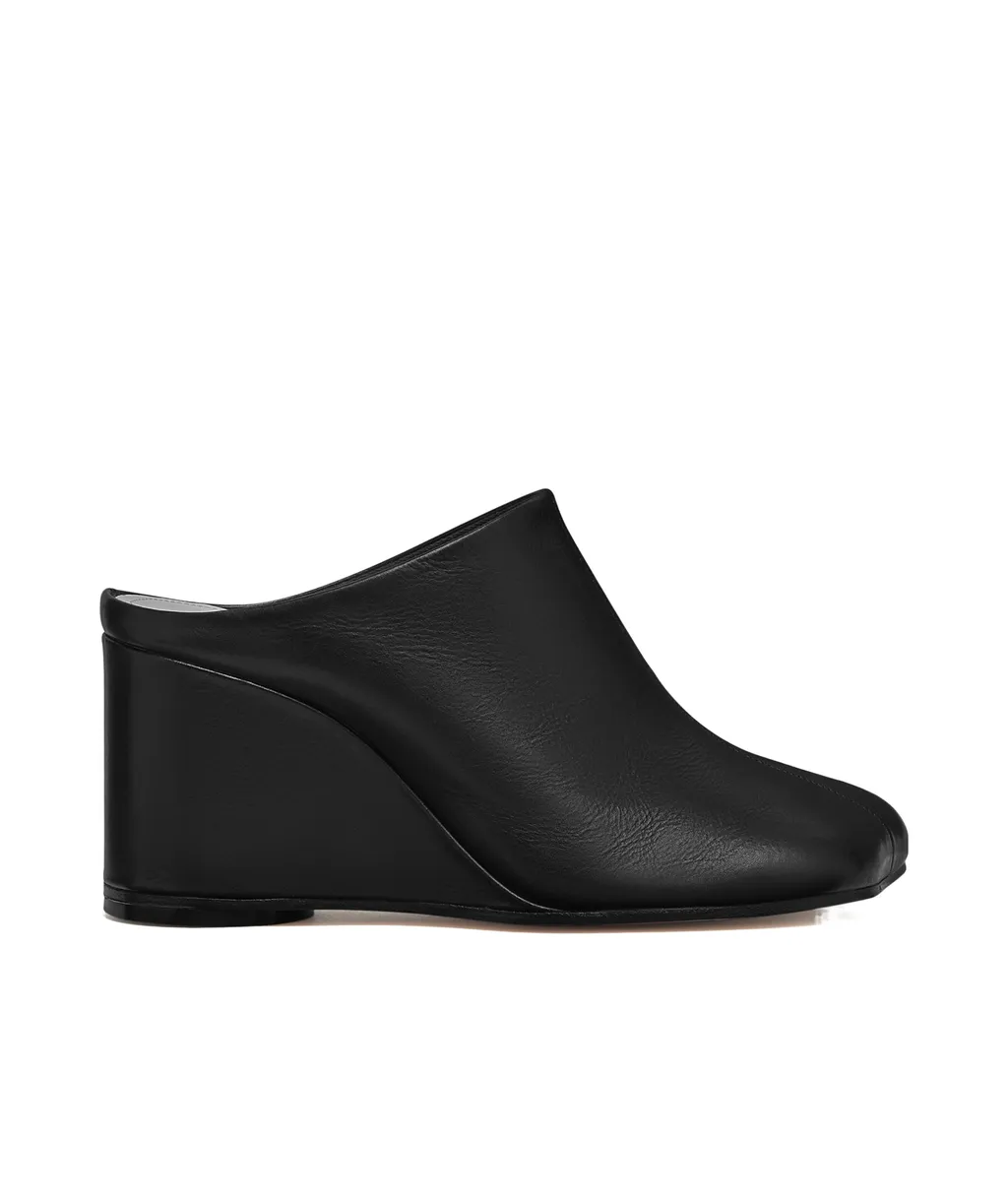 Mm6 Maison Margiela Asymmetric Toe Wedge Mules