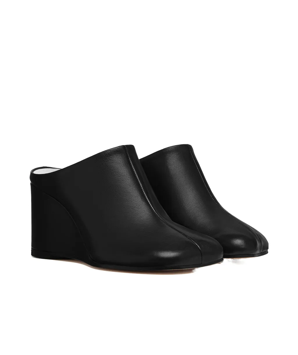 Mm6 Maison Margiela Asymmetric Toe Wedge Mules