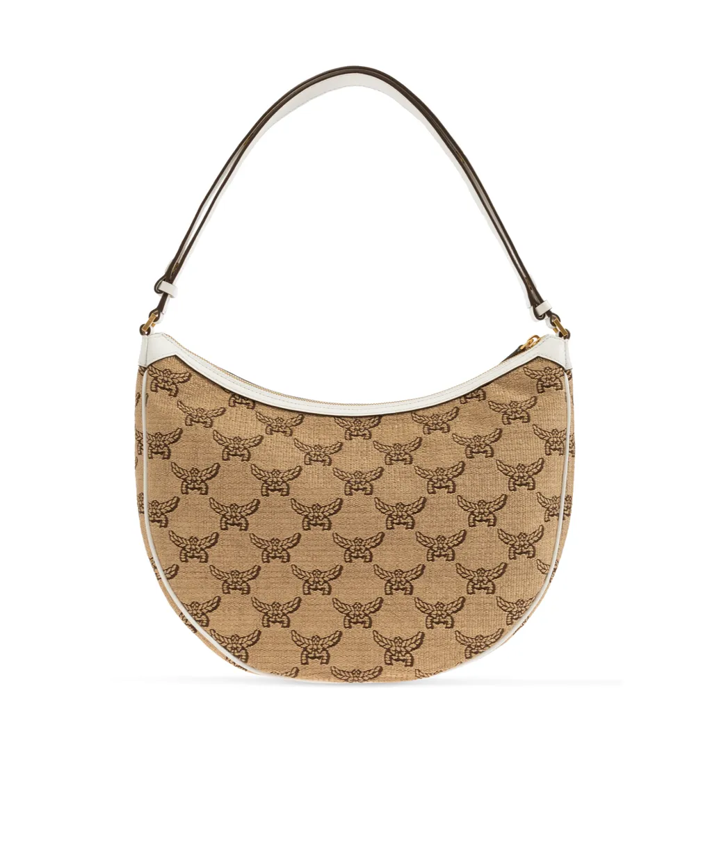 Mcm Logo Printed Shoulder Bag