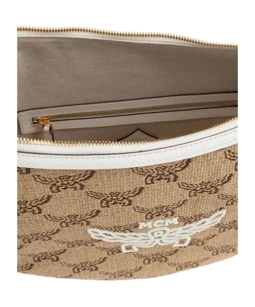 Mcm Logo Printed Shoulder Bag
