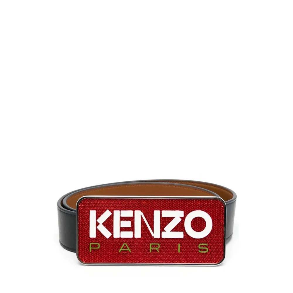 Logo Plaque Buckle Belt