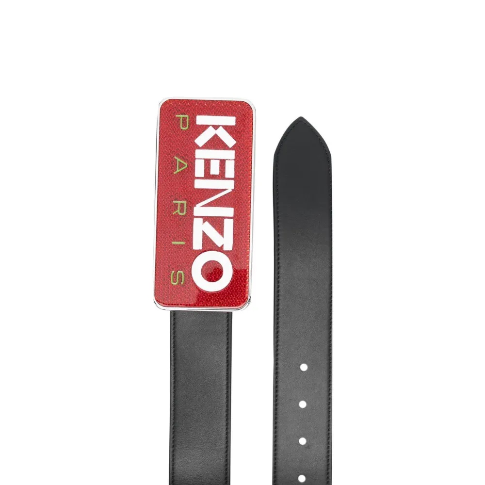 Logo Plaque Buckle Belt